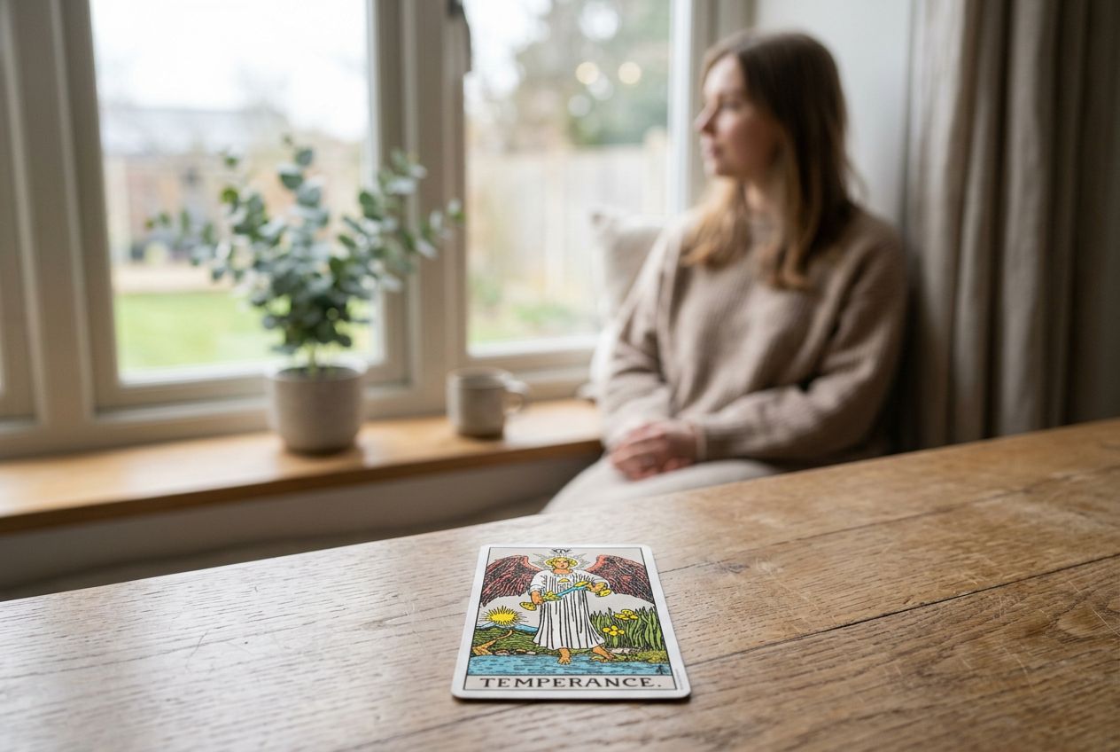 How the Temperance Tarot Card Stops Rumination and Calms an Overactive Mind