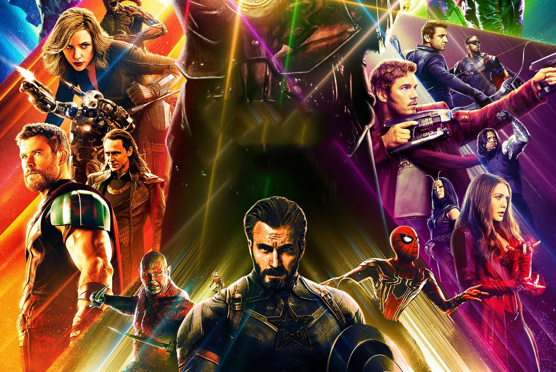 Epic Marvel character tier list cover featuring superheroes and villains in a cinematic multiverse battle scene