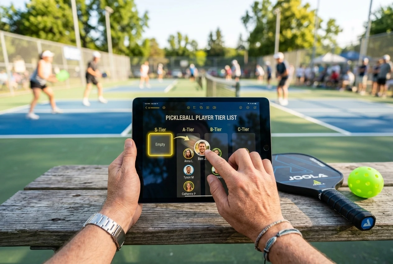 Rank 2026 Pickleball Players & Courts Using Tier Maker Pro